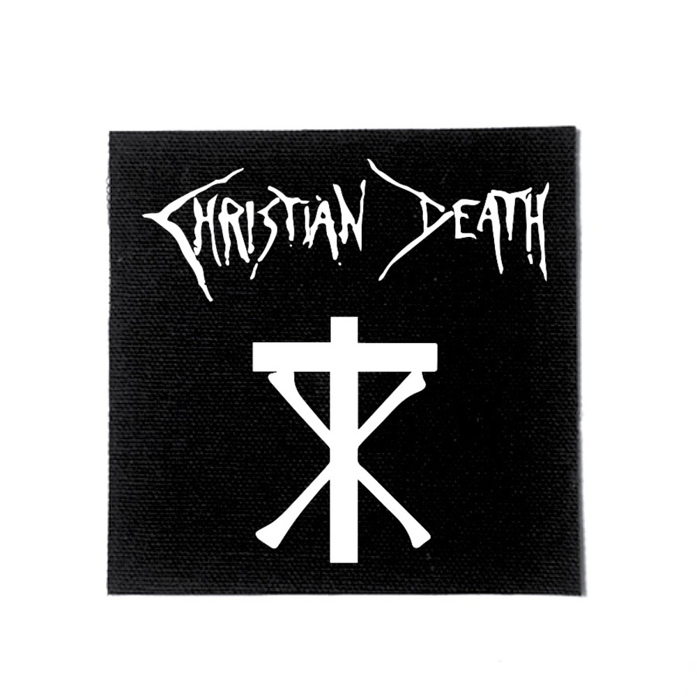 Christian Death Screen Printed Canvas Patch